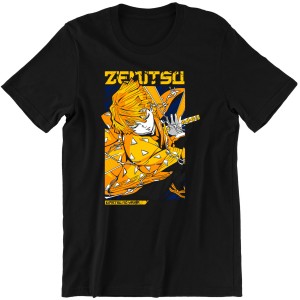 ZENITSU KOSZULKA MĘSKA DEMON SLAYER ANIME PREZENT
