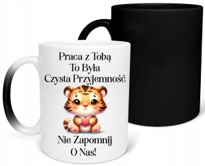 MAGICZNY KUBEK NA POŻEGNANIE Z PRACY DLA KOLEGI KOLEŻANKI IDEALNY PREZENT