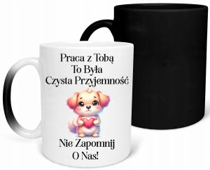 MAGICZNY KUBEK NA POŻEGNANIE Z PRACY DLA KOLEGI KOLEŻANKI IDEALNY PREZENT