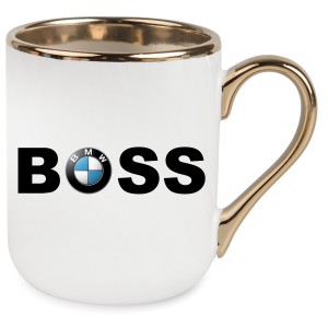 KUBEK ELEGANT ZŁOTY BMW BOSS PREZENT NA URODZINY ŚWIĘTA + OPAKOWANIE