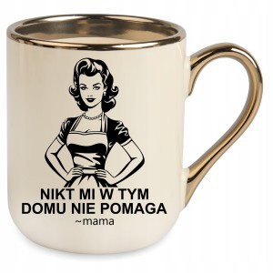 KUBEK ELEGANT BEŻOWY NA PREZENT DZIEŃ MATKI MAMY URODZINY ŚWIĘTA+OPAKOWANIE