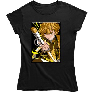 KOSZULKA DAMSKA DEMON SLAYER ZENITSU ANIME PREZENT