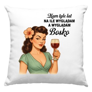 PODUSZKA PREZENT DLA PRZYJACIÓŁKI KOLEŻANKI NA URODZINY KOBIETY 35 45 55 65