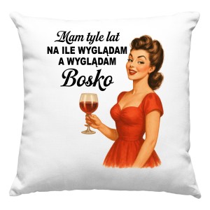 PODUSZKA PREZENT DLA PRZYJACIÓŁKI KOLEŻANKI NA URODZINY KOBIETY 35 45 55 65