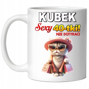 zabawny KUBEK na Urodziny Upominek Imieniny 30 40 50 60 LAT + OPAKOWANIE