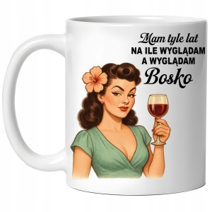 KUBEK PREZENT DLA PRZYJACIÓŁKI KOLEŻANKI NA URODZINY KOBIETY 35 45 55 65 70
