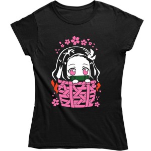 ZABAWNA DAMSKA KOSZULKA NEZUKO KIMETSU NO YAIBA