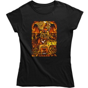 ONE PIECE LUFFY SANJI ZORO DAMSKA KOSZULKA ANIME MANGA