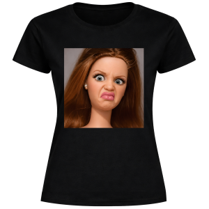 KOSZULKA DAMSKA DISGUSTED DOLL FACE MEM MEMY PREZENT URODZINY ŚWIĘTA 