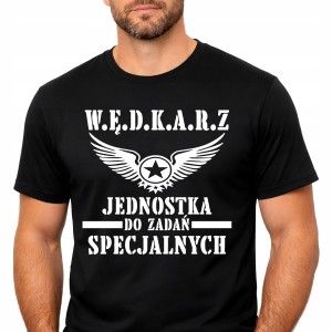 KOSZULKA WĘDKARSKA PREZENT dla WĘDKARZA TATY DZIADKA JEDNOSTKA SPECJALNA