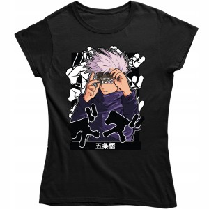 DAMSKA KOSZULKA GOJO SATORU JUJUTSU KAISEN ANIME MANGA PREZENT URODZINY