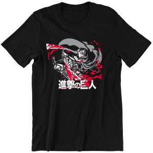 ATTACK ON TITAN ATAK TYTANOW KOSZULKA LEVI PREZENT