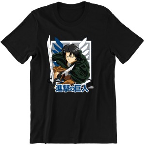 LEVI ATAK TYTANOW KOSZULKA DLA FANA ANIME PREZENT
