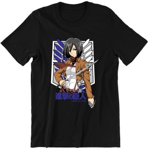 MIKASA ATTACK ON TITAN ATAK TYTANOW KOSZULKA męska