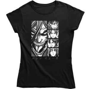 EREN ATTACK ON TITAN KOSZULKA dla fanki PREZENT 