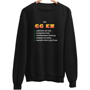 GG EZ LEAGUE OF LEGENDS zabawna BLUZA bez kaptura UNISEX na PREZENT