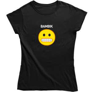 BAMBIK EMOTKA Emoji zabawna damska KOSZULKA TSHIRT PREZENT URODZINY ŚWIĘTA