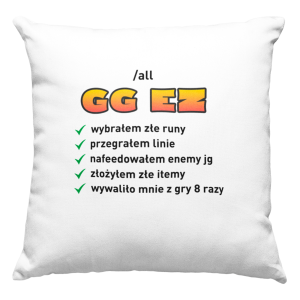 GG EZ ZABAWNA PODUSZKA + WYPEŁNIENIE 40x40cm LEAGUE OF LEGENDS PREZENT NA URODZINY ŚWIĘTA 
