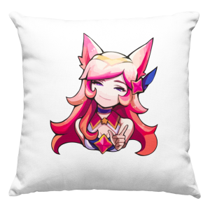 AHRI ZABAWNA PODUSZKA + WYPEŁNIENIE 40x40cm LEAGUE OF LEGENDS PREZENT NA URODZINY ŚWIĘTA