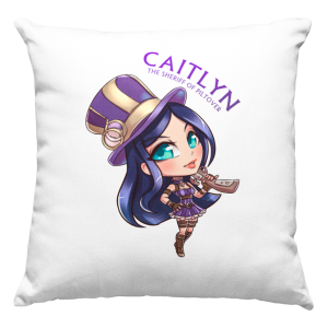 CAITLYN ZABAWNA PODUSZKA + WYPEŁNIENIE 40x40cm LEAGUE OF LEGENDS PREZENT NA URODZINY ŚWIĘTA