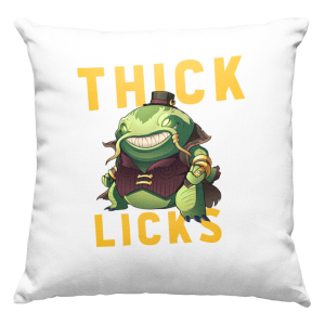 TAHM KENCH THICK LICKS ZABAWNA PODUSZKA + WYPEŁNIENIE 40x40cm LEAGUE OF LEGENDS PREZENT NA URODZINY ŚWIĘTA