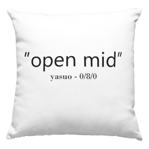 YASUO OPEN MID ZABAWNA PODUSZKA + WYPEŁNIENIE 40x40cm LEAGUE OF LEGENDS PREZENT NA URODZINY ŚWIĘTA