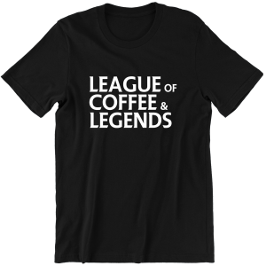 LEAGUE OF COFFEE ZABAWNA KOSZULKA LEAGUE OF LEGENDS PREZENT  na URODZINY ŚWIĘTA