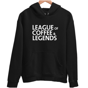 LEAGUE OF COFFEE LEAGUE OF LEGENDS zabawna BLUZA UNISEX PREZENT na URODZINY ŚWIĘTA