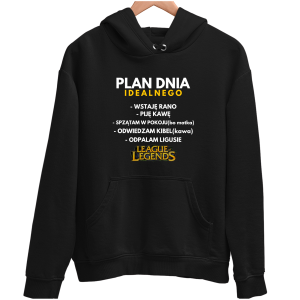 PLAN DNIA LEAGUE OF LEGENDS zabawna BLUZA UNISEX PREZENT na URODZINY ŚWIĘTA