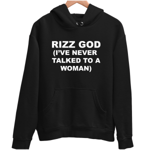 RIZZ GOD zabawna śmieszna BLUZA UNISEX PREZENT na ŚWIĘTA