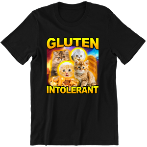GLUTEN INTOLERANT ZABAWNA śmieszna KOSZULKA NA PREZENT