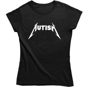 AUTISM Metallica ZABAWNA ŚMIESZNA DAMSKA KOSZULKA na PREZENT