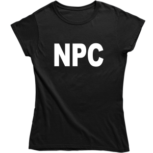 NPC ZABAWNA ŚMIESZNA DAMSKA KOSZULKA na PREZENT