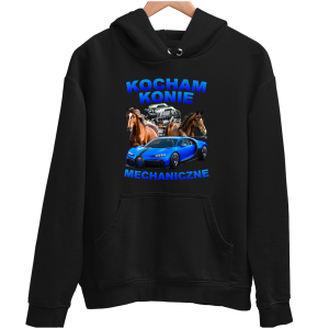 KOCHAM KONIE MECHANICZNE Zabawna śmieszna BLUZA UNISEX na PREZENT