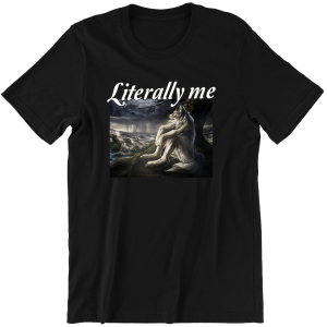 LITERALLY ME SMUTNY WILK MEM ZABAWNA śmieszna KOSZULKA na PREZENT