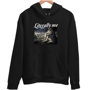 LITERALLY ME SMUTNY WILK MEM Zabawna śmieszna BLUZA UNISEX na PREZENT