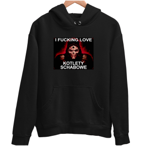 I F**KING LOVE KOTLETY SCHABOWE ZABAWNA śmieszna BLUZA UNISEX na PREZENT