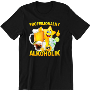 PROFESJONALNY ALKOHOLIK zabawna śmieszna KOSZULKA na PREZENT