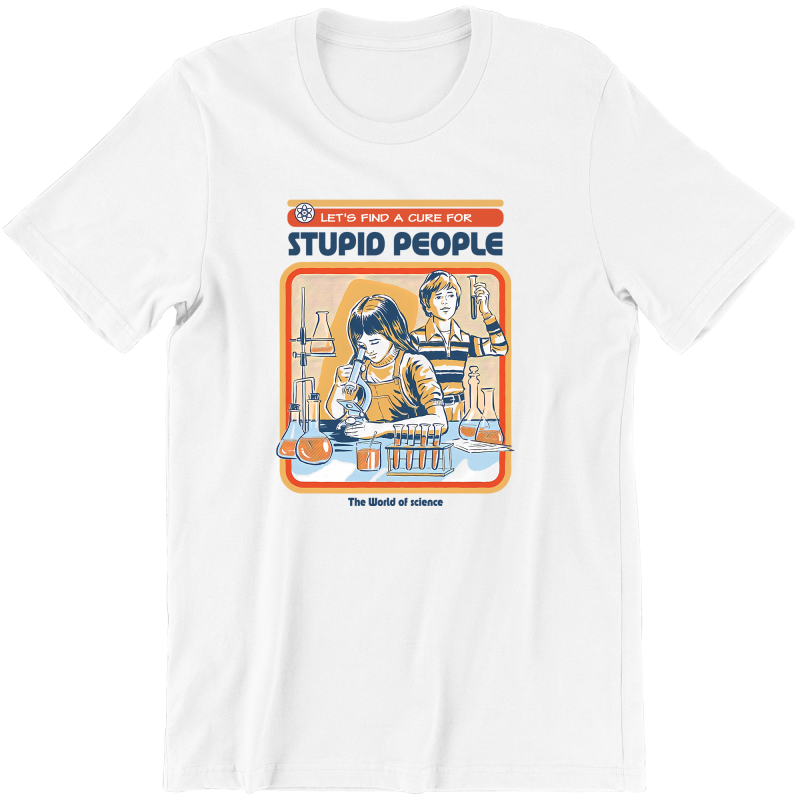 STUPID PEOPLE ( lek dla głupich ludzi) ZABAWNA śmieszna KOSZULKA na PREZENT URODZINY