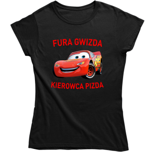 FURA GWIZDA KIEROWCA PIZDA ZABAWNA ŚMIESZNA DAMSKA KOSZULKA na PREZENT