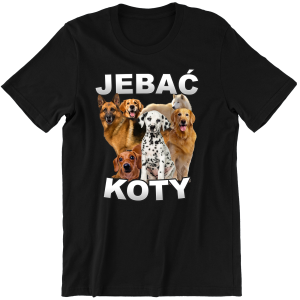 J**AĆ KOTY śmieszna KOSZULKA na PREZENT URODZINY 100% bawełna