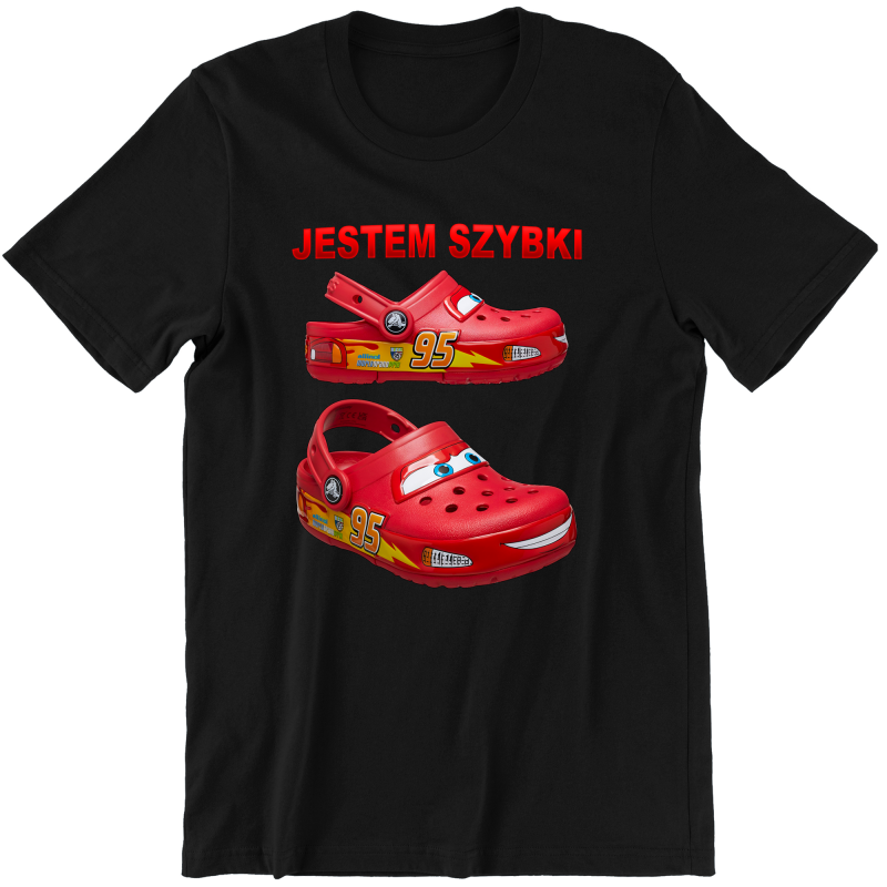 JESTEM SZYBKI Zygzak zabawna śmieszna KOSZULKA na PREZENT URODZINY