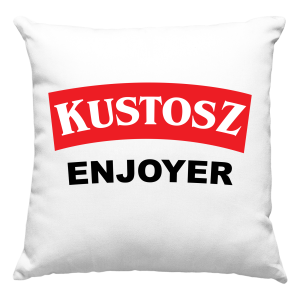 KUSTOSZ ENJOYER PIWO PODUSZKA + WYPEŁNIENIE 40x40cm na ZABAWNY PREZENT