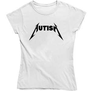 AUTISM Metallica ZABAWNA ŚMIESZNA DAMSKA KOSZULKA na PREZENT 