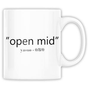 OPEN MID YASUO ZABAWNY KUBEK LEAGUE OF LEGENDS PREZENT 330ml + OPAKOWANIE