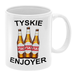 KUBEK TYSKIE ENJOYER ZABAWNY ŚMIESZNY PREZENT URODZINY 330ml + OPAKOWANIE 