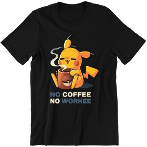 ZABAWNA KOSZULKA PIKACHU POKEMON COFFEE PREZENT