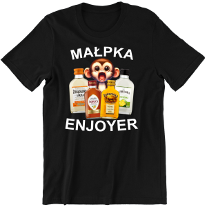 MAŁPKA ENJOYER ZABAWNA śmieszna KOSZULKA na PREZENT URODZINY 