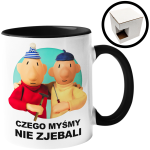 KUBEK SĄSIEDZI CZEGO MYŚMY NIE ZJE*ALI ŚMIESZNY PREZENT URODZINY 330ml + OPAKOWANIE