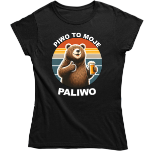 PIWO TO MOJE PALIWO śmieszna zabawna DAMSKA KOSZULKA na PREZENT